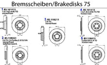 Cargar imagen en el visor de la galería, Alfa Romeo 75 1.8cc Turbo/2.5cc/3.0cc V6 Brake Disc Rear Alfa Romeo
