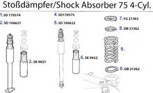 Cargar imagen en el visor de la galería, Alfa Romeo 75 Shock Absorber Bilstein Front Alfa Romeo
