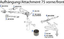 Cargar imagen en el visor de la galería, Alfa Romeo 75 Front Stabilizer Bushing Alfa Romeo

