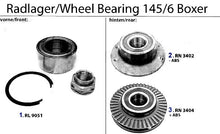 Load image into Gallery viewer, Alfa Romeo 145/6 Wheel Bearing Set Front Alfa Romeo
