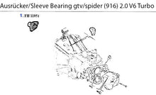 Load image into Gallery viewer, Alfa Romeo Brera/Spider (939) Guide Bush For Clutch Release Bearing Alfa Romeo
