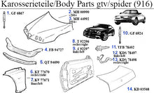 Load image into Gallery viewer, Alfa Romeo GTV/Spider (916 Bonnet Gas Spring Alfa Romeo
