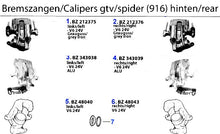 Cargar imagen en el visor de la galería, Alfa Romeo GTV/Spider (916) Rear Brake Caliper Repair Kit Alfa Romeo
