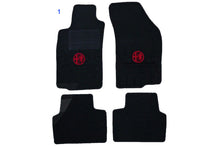 Cargar imagen en el visor de la galería, Alfa Romeo Nuovo GT Gt Nouvo Floor Mats Black and Red Emblem Tufted Velor Alfa Romeo
