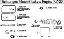 Cargar imagen en el visor de la galería, Oil Pan Gasket Gtv6/75 V6 Ar90/Rz-Sz Alfa Romeo
