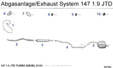 Load image into Gallery viewer, Alfa Romeo 147 Rubber Exhaust Suspension Alfa Romeo
