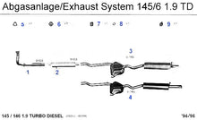 Cargar imagen en el visor de la galería, Alfa Romeo 145/6 TD Rubber Exhaust Suspension Alfa Romeo
