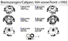 Load image into Gallery viewer, Alfa Romeo 164 3,0L V6 QV 87-92 Repair Kit Front Caliper Alfa Romeo
