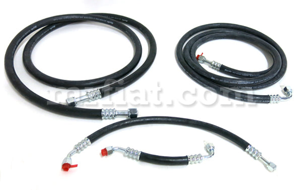 Ferrari 308 QV 328 Air Conditioning Hose Set Freezing Agent 4 Pcs Engine Compartment Ferrari   