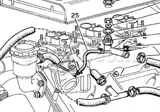 Ferrari 206 246 GT GTS Carburetor Air Box Ventilation Hose Carburetors and Fuel Supply Ferrari   