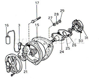 Fiat Dino 2000 2400 Distributor Test Bench Adjustment Service Electrical and Ignition Fiat   