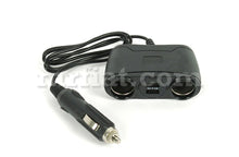 Load image into Gallery viewer, Fiat Dino 2000 2400 Double Socket Adapter W/ USB Ports Interior Fiat   
