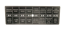 Load image into Gallery viewer, Ferrari 208 308 GT/4 GTB GTS Fuse Box Sticker Plate 8-x C Electrical and Ignition Ferrari
