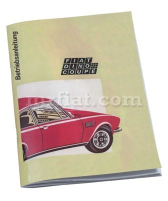 Fiat Dino 2400 Coupe Instruction Manual German Accessories Fiat   