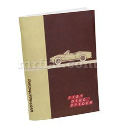 Fiat Dino 2400 Spider Instruction Manual German Accessories Fiat   