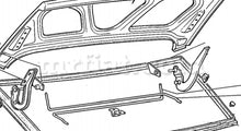 Load image into Gallery viewer, Fiat Dino 2000 2400 Coupe Luggage Compartment Hood Torsion Bar Spring Set Interior Fiat   
