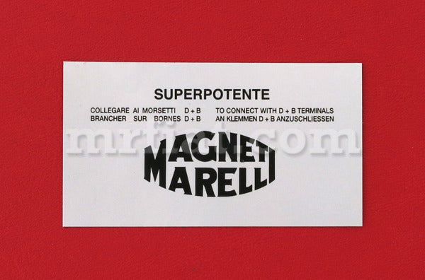 Ferrari 206 246 GT GTS Magneti Marelli Sticker Emblems Ferrari   