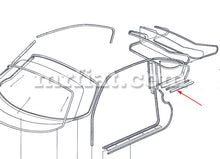 Cargar imagen en el visor de la galería, Ferrari 206 246 GT GTS E Series Left Rear Side Window Brass Trim Doors Ferrari   
