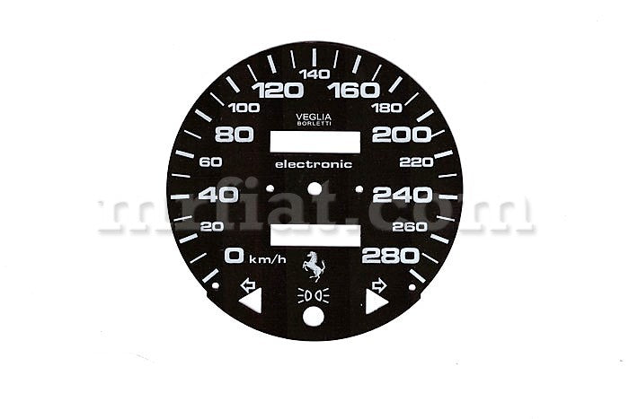 Ferrari 308 GT/4 GTB GTS Speedometer Disc Mph To km/h W/ Carburetor 208 308 328 GTB GTS Ferrari   