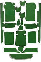 Cargar imagen en el visor de la galería, Mercedes W111 Coupe Carpet Set 1968-1972 Interior Mercedes Green
