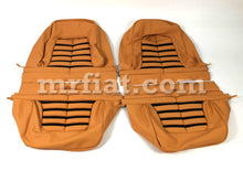 Load image into Gallery viewer, Ferrari 365 GT4 BB 512 BB Tan Seat Covers w/ Black Inserts Interior Ferrari
