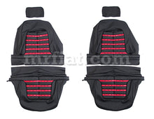 Load image into Gallery viewer, Ferrari 512 BB Black Seat Covers w/ Red Inserts Interior Ferrari   
