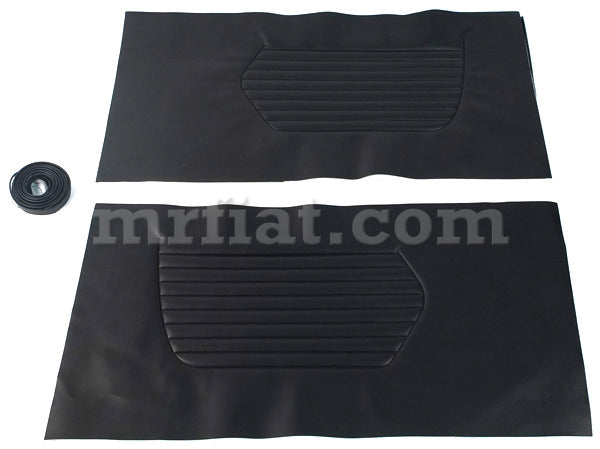 Ferrari Dino 206 246 GT Black Vinyl Door Panel Cover Set Doors Ferrari   