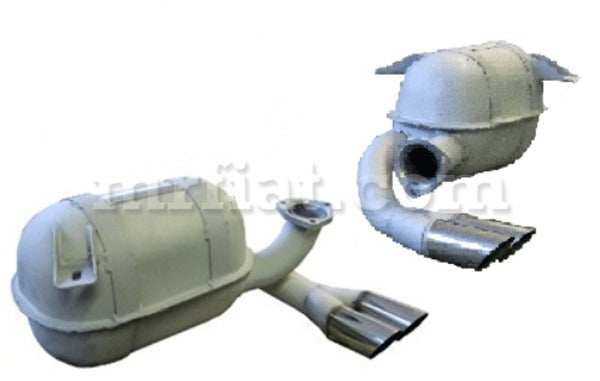 Ferrari Testarossa Without Cat Conv ANSA Rear Exhaust Muffler – MrFiat