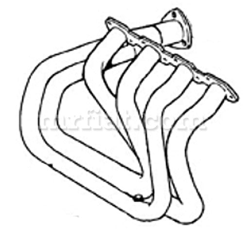 Ferrari 328 GTB GTS ANSA Front Exhaust Manifold Exhaust Ferrari   