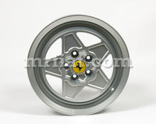 Cargar imagen en el visor de la galería, Ferrari Mondial 8 QV 3.2 Silver Five Spoke 7+8 x 16&quot; Wheel Set 4 Pcs Rims Ferrari   
