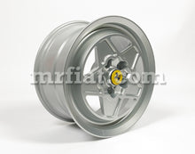 Cargar imagen en el visor de la galería, Ferrari Mondial 8 QV 3.2 Silver Five Spoke 7+8 x 16&quot; Wheel Set 4 Pcs Rims Ferrari   
