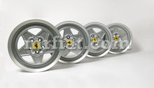 Cargar imagen en el visor de la galería, Ferrari Mondial 8 QV 3.2 Silver Five Spoke 7+8 x 16&quot; Wheel Set 4 Pcs Rims Ferrari   
