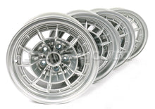 Load image into Gallery viewer, Fiat Dino 2000 2400 Silver Campagnola Style 7.5x14 Wheel Set 4 Pcs Rims Fiat   
