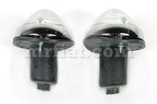 Load image into Gallery viewer, Fiat 1200 1500 Spider Clear Chromed Front Indicator Light Set Lights Fiat   
