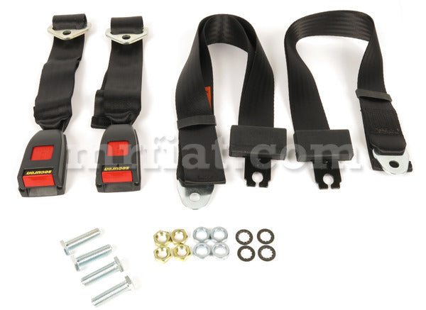 Fiat 124 Spider 1968-73 Non Retractable Seatbelts Set Interior Fiat   