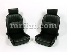 Cargar imagen en el visor de la galería, Alfa Romeo Spider Black Vinyl Seat Set 1979-85 Interior Alfa Romeo
