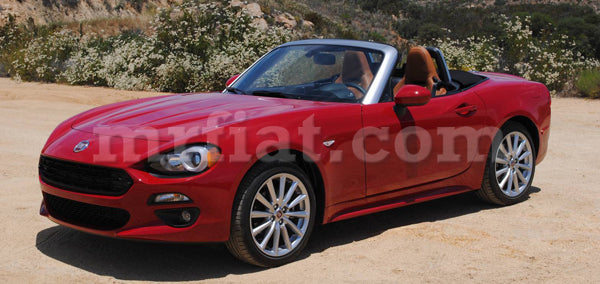 Fiat 124 Spider Red Indoor Fabric Car Cover 2016-19 Accessories Fiat   