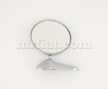 Load image into Gallery viewer, Fiat 124 Spider Round Chrome Side View Mirror OEM Doors Fiat
