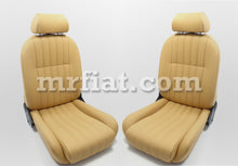 Load image into Gallery viewer, Fiat 124 Spider Tan Leather Seat Set 1979-85 Interior Fiat   
