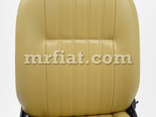 Cargar imagen en el visor de la galería, Fiat 124 Spider Tan Vinyl Seat Set 1979-85 Interior Fiat   
