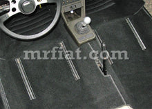 Load image into Gallery viewer, Fiat X1/9 Complete Handmade Black Carpet Set 7mm Velour 2 Pcs Interior Fiat   
