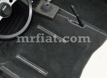 Load image into Gallery viewer, Fiat X1/9 Complete Handmade Black Carpet Set 7mm Velour 2 Pcs Interior Fiat   
