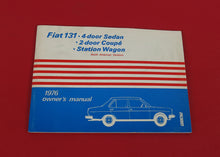 Load image into Gallery viewer, Fiat 131 Sedan Coupe Station Wagon Owners Manual 1976 Accessories Fiat   
