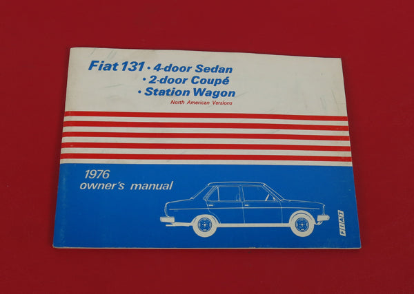 Fiat 131 Sedan Coupe Station Wagon Owners Manual 1976 Accessories Fiat   