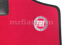 Load image into Gallery viewer, Fiat 500 600 All Red Floor Mats Set 1957-75 RHD Interior Fiat   
