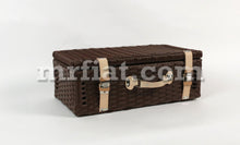 Load image into Gallery viewer, Fiat 500 600 Dark Brown Plastic Wicker Suitcase Engine Compartment Fiat   
