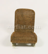 Cargar imagen en el visor de la galería, Fiat 500 600 Jolly Wicker Dark Brown Seat Set Interior Fiat   
