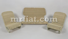 Cargar imagen en el visor de la galería, Fiat 500 600 Jolly Wicker Seat Set IN STOCK Interior Fiat   
