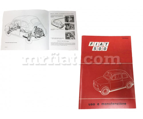 Fiat 500 F Owner's Manual Up To 1968 Accessories Fiat   