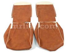 Cargar imagen en el visor de la galería, Fiat 500 N/D/F/R Beige Seat Covers White Trim Upholstery Fiat
